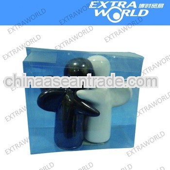 Ceramic salt and pepper shaker angel
