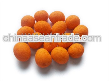 Chilli flavor coated and roasted peanuts