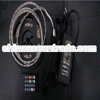DC 12V strip light Music control 5050SMD 30Leds/M RGB Flexible Led Light Strip -Wllighting