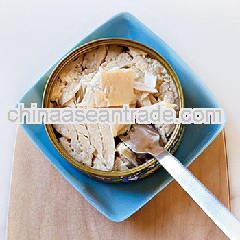 Delicious canned tuna fish in oil