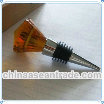 Diamond Crystal Blue Wine Bottle Stopper for Bar Souvenirs
