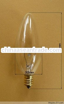 E14 60w C35 decorative candle shape light bulbs