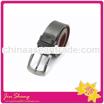 Easy lock & release black Full Grain Genuine leatther belt