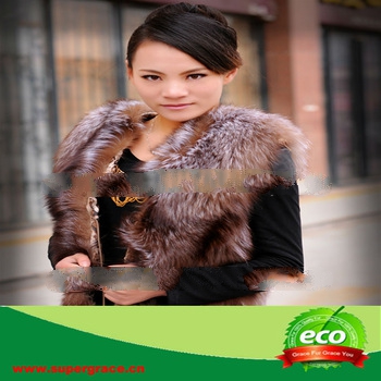 Fancy Beauty Smooth Comfortable Crystal Fox Whole Skin Waistcoat