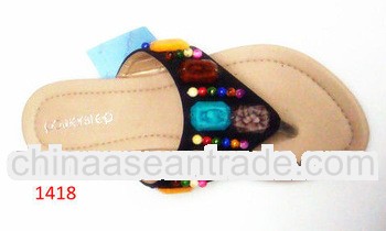 Fashion Women flat PU Bohemian sandal / shoe 2013