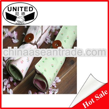 Floral cloth pencil case