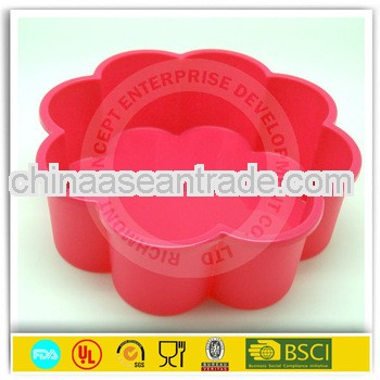 Flower shape silicone baking mould-L
