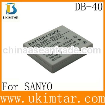For sanyo battery pack DB-L40 VPC-HD700 VPC-HD800 factory supply
