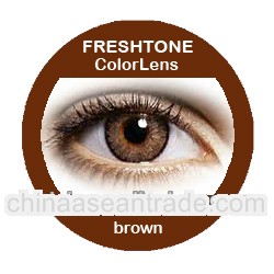 FreshTone vibrant bright eye color contact lens made by G&G