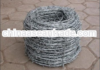 Galvanized barbed wire