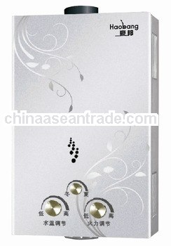Gas WaterHeater tempered glass/ spray painting/ stainless steel,High quallity 6L~12L gas water heate