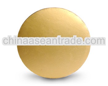 Gold cake board in 16inch--gold corrugatged circles