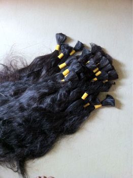 INDIAN HUMAN HAIR BULK WITH NO SHEDDING !!!