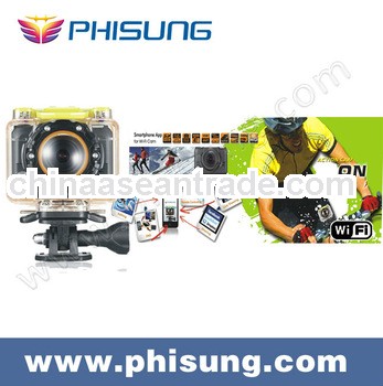 Innovative new products/FHD 1080P waterproof WIFI exrem sport camera