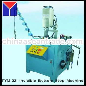 Invisible Stopper Bottom Zipper Machine