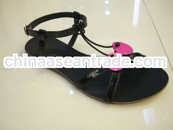 Italian Design Cherry Flat Woman Girls Sandals