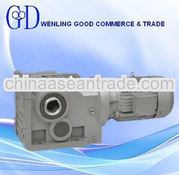 K series helical bevel input flange gear reducer