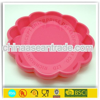 Large flower shape silicone cake baking mould