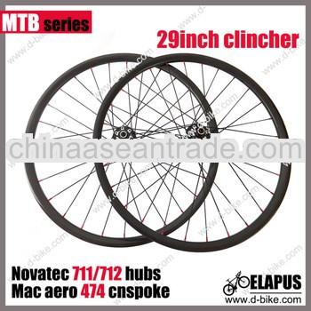 Lightest MTB bicycle wheel/29'' full carbon mountain bike wheels