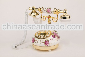 MYS Hands Free Call Ceramic Corded Phone with Caller ID MS-9101