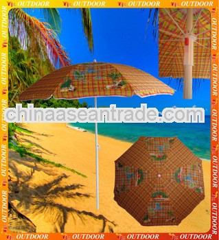 Map printing beach umbrella