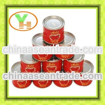 Mushed tomato sauce 70g with high quality and copetitive price,70g tomato paste
