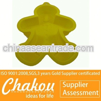 New design fish shaped silicone cake mould for Christmas