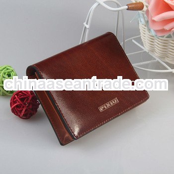 New design genuine leather business name card holder