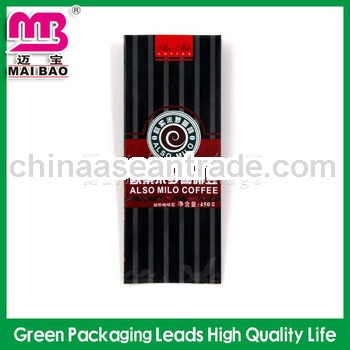 New style black gusset coffee bag with coffee design specially