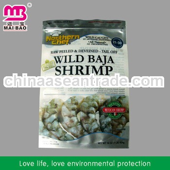 Nice looking fashion design plastic packing bag for fish with zipper