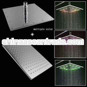 Novelty design 10 inches 3 color change bathroom shower
