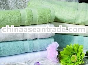 Personalized fuschia bath towels