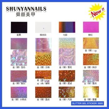 Pop in US Nail Gel Sticker gold foil for nails foil for nails