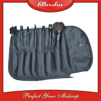 Professional 7pcs black makeup brush set B7A