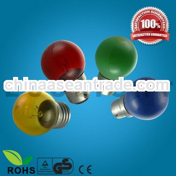 Pupolar Sell CE approved incandescent globle colorful bulb G40/P45