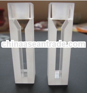 Quartz trace cuvettes with stopple