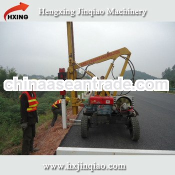 Road construction civil piling