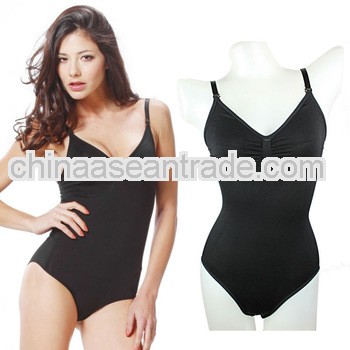 Sexy Seamless Slim and Lift Shapewear Bodysuit Black