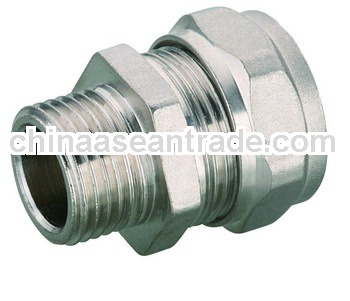 T1178 CxMI' Brass Compression Coupling for PEX-Al-PEX PIPE
