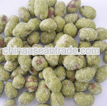 Thai style Wasabi flavor coated peanuts