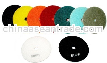 Velcro diamond polishing pads for granite