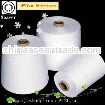 Virgin ring spun polyester yarn
