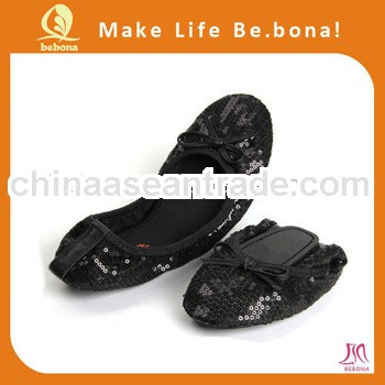 Wholesale Elegant Shinning Foldable Sequins Ballerina