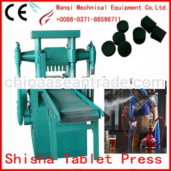Zhengzhou Wanqi Shisha charcoal briquette machine/ BBQ and shisha coal briquette machine with low pr
