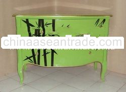 Chest of Drawers Mahogany Painted Antique Reproduction Commode Vintage Cabinet French Style Bed Room