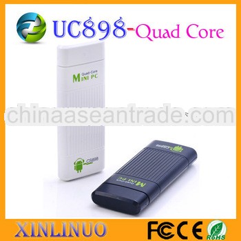 android mini pc smart tv box CS898 android 4.1 RK3188 1.8GHz 1GB Rom 8GB Rom Bluetooth Original Quad