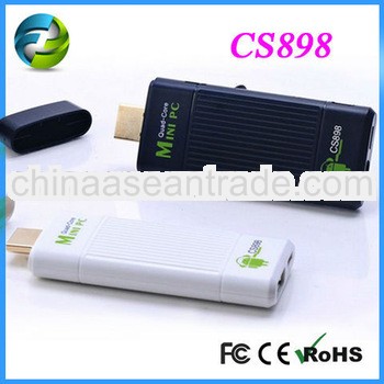 android tv box CS898 android 4.1 RK3188 1.8GHz 1GB Rom 8GB Rom Bluetooth Mini pc Original Quad core 