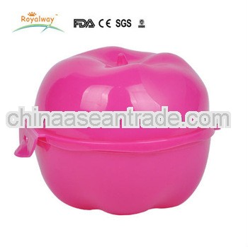 apple shape colored plastic fresh fruit box