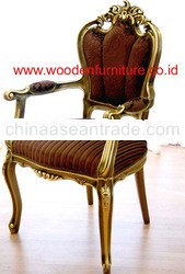 Antique Reproduction Arm Chair Wooden Dining Chair Classic Home Furniture Stock
