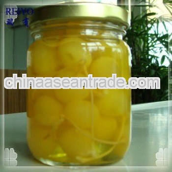 canned green cherry HACCP fruit 2103 Preserved 425g cheap with stem